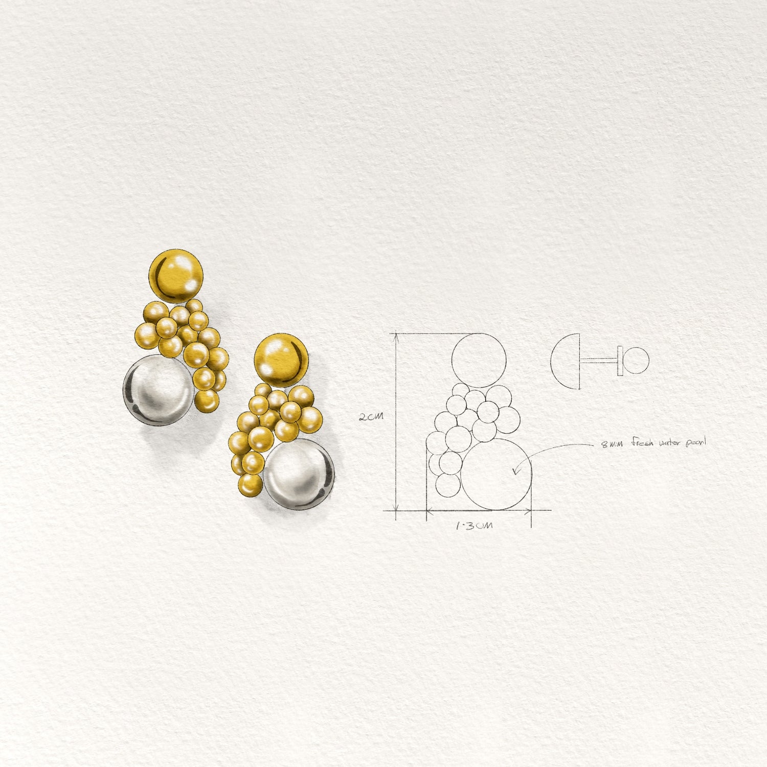 Pearl Cascade Earrings