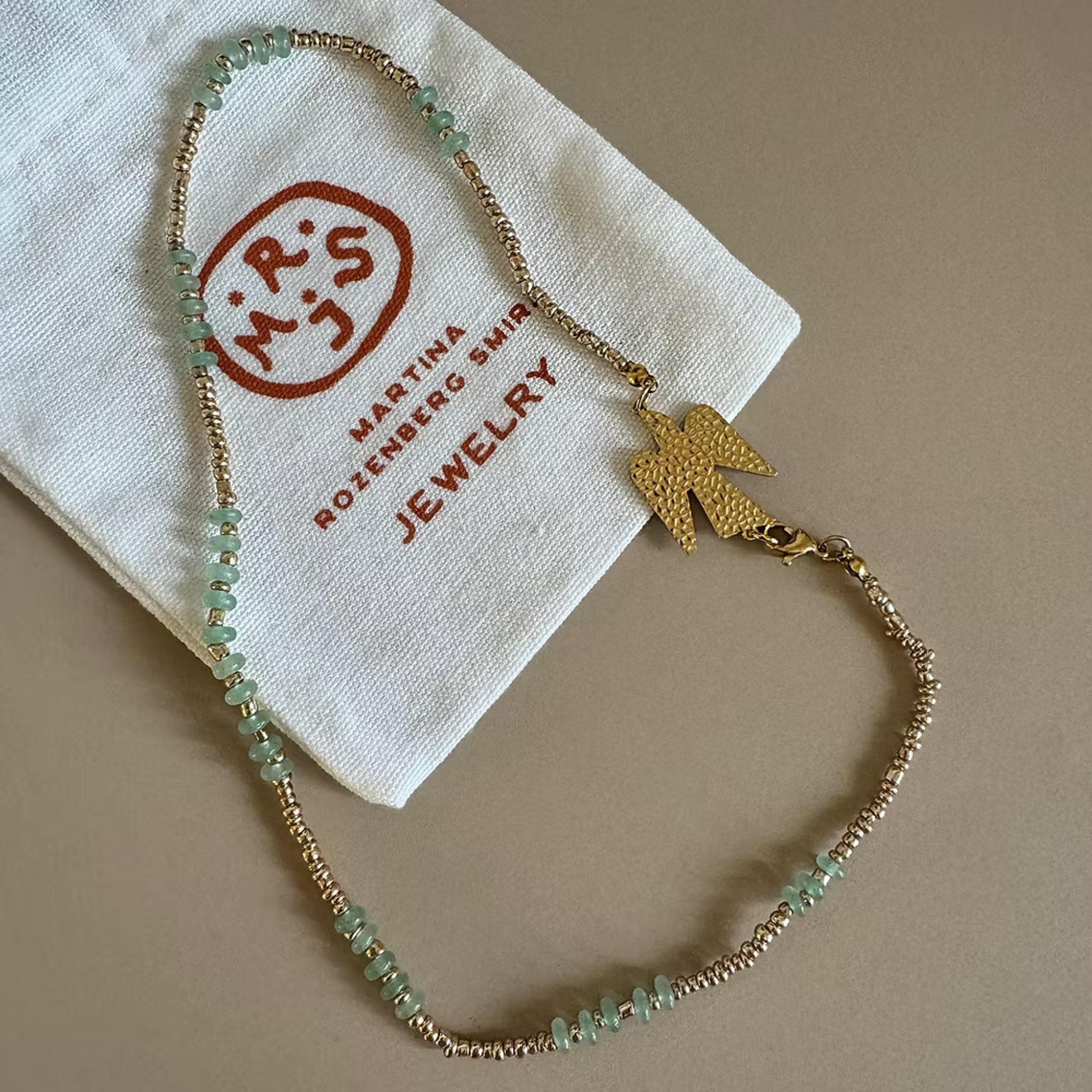 Swallow Gemstone necklace