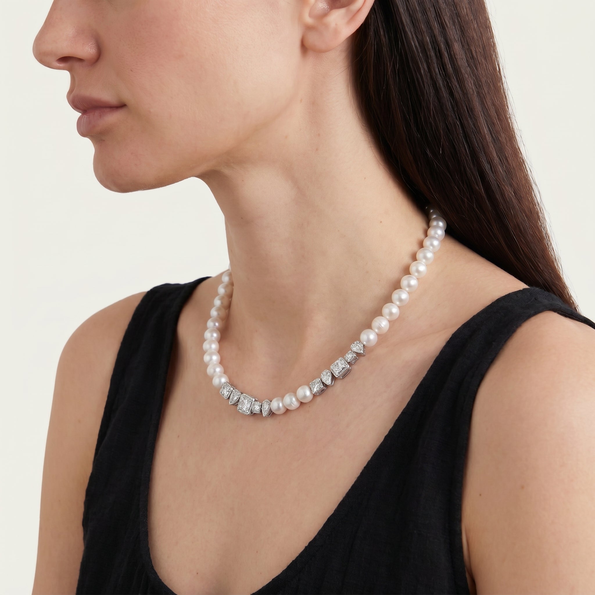 Espuma Silver necklace