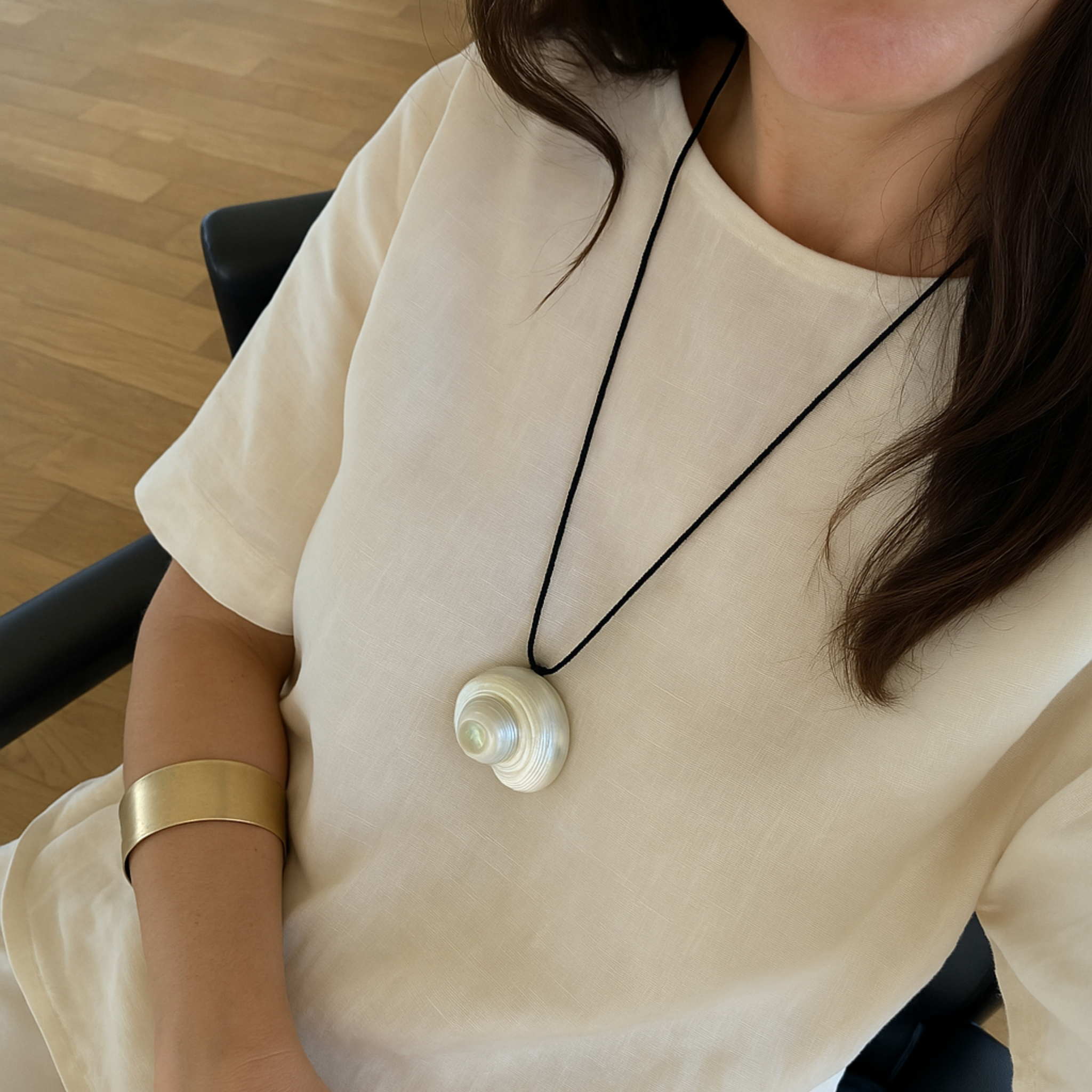 Simple Spiral Shell necklace