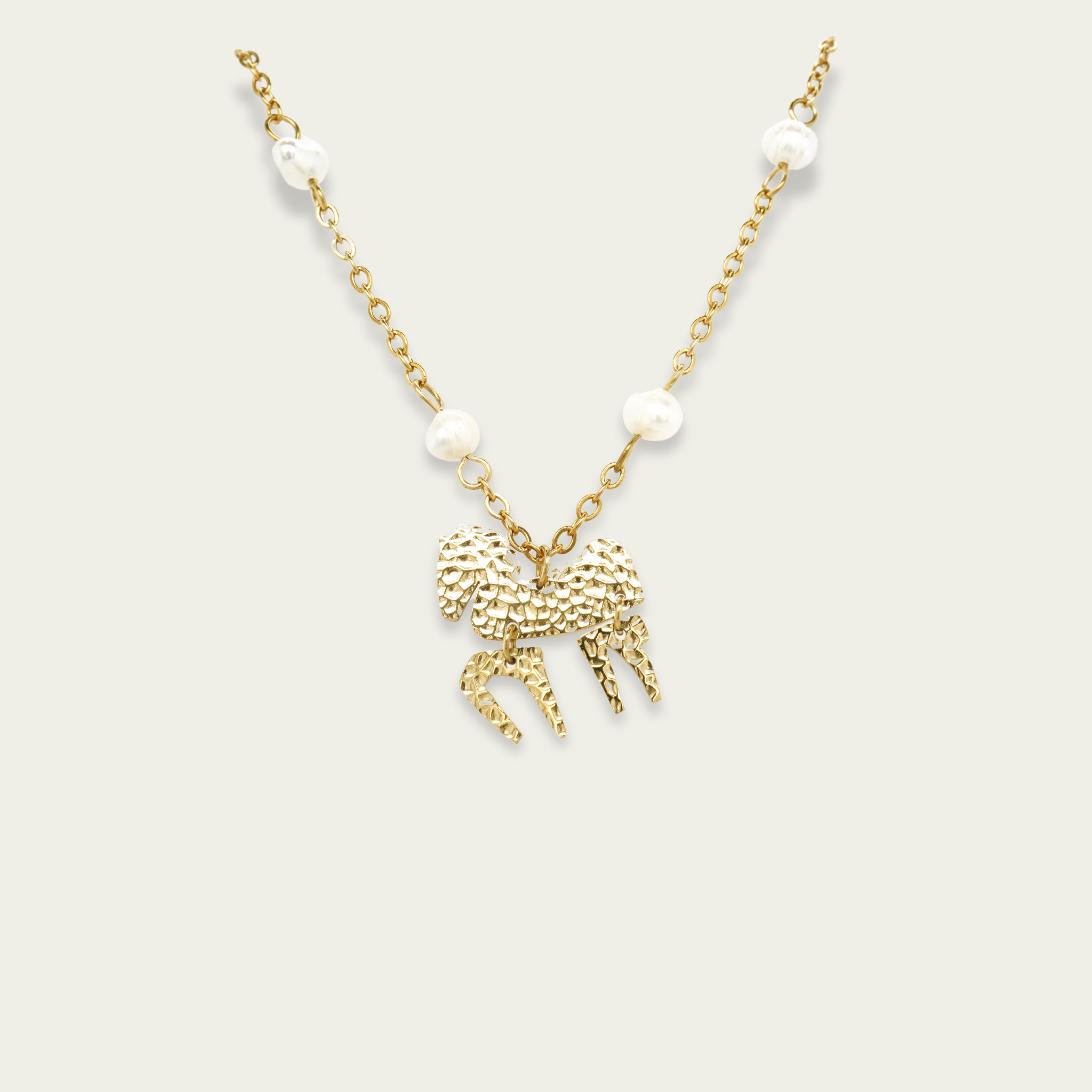 Pearl Horse necklace