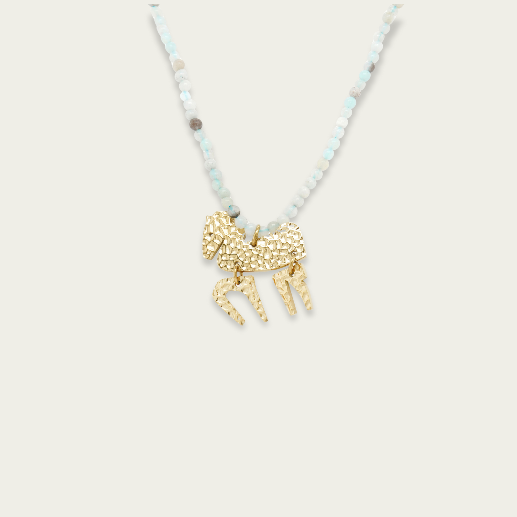 Gemstone Horse necklace