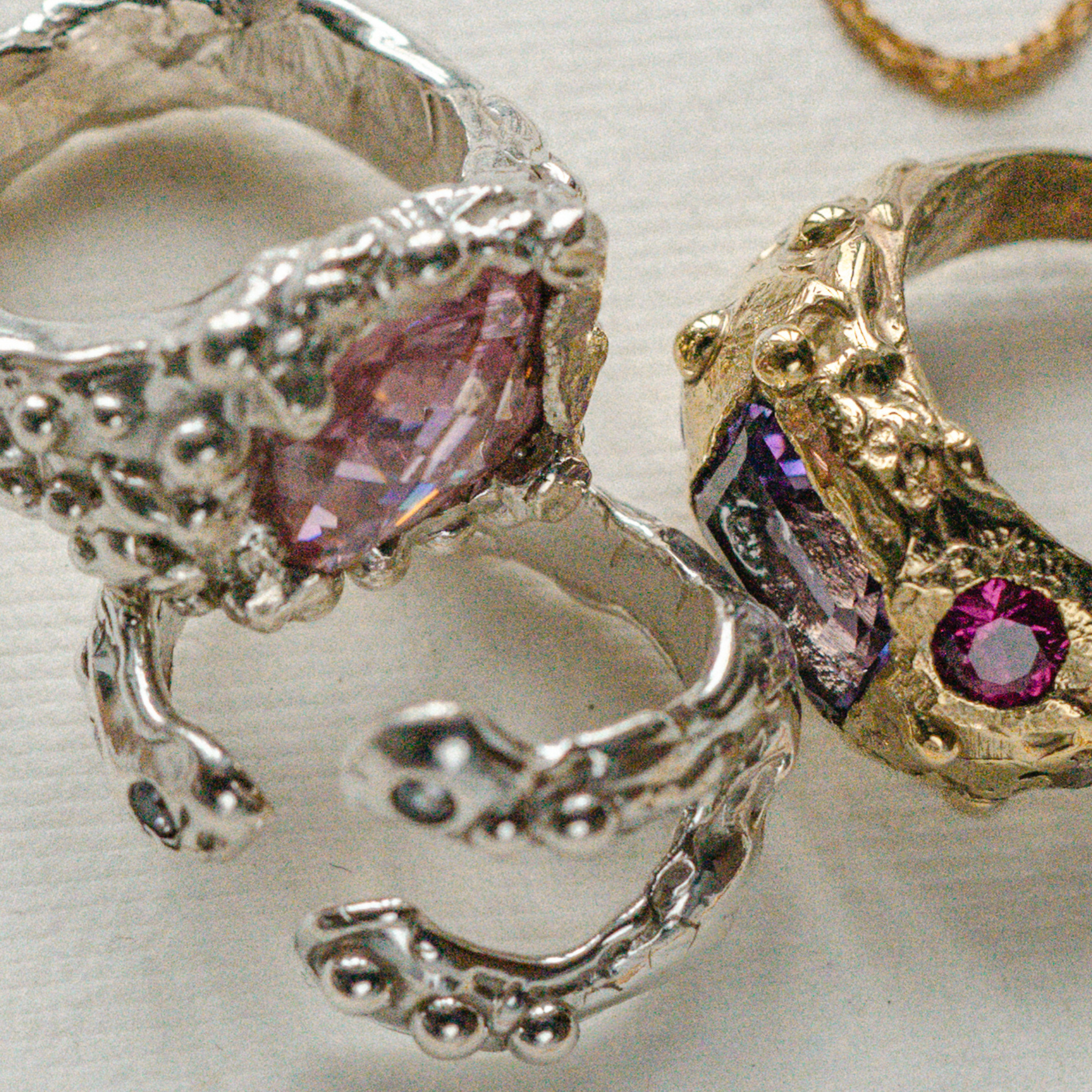 Stone Hug ring