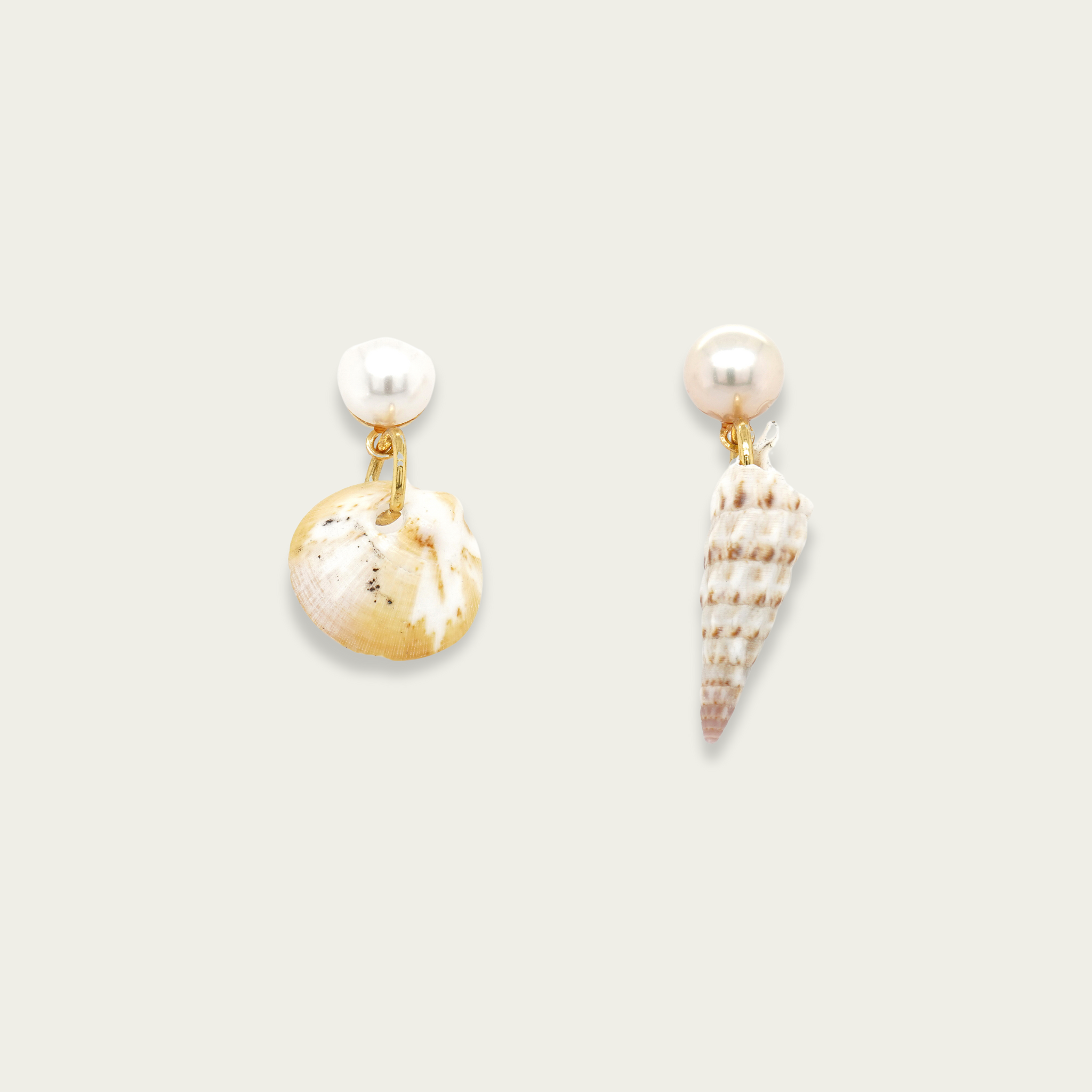 Double Shell earrings