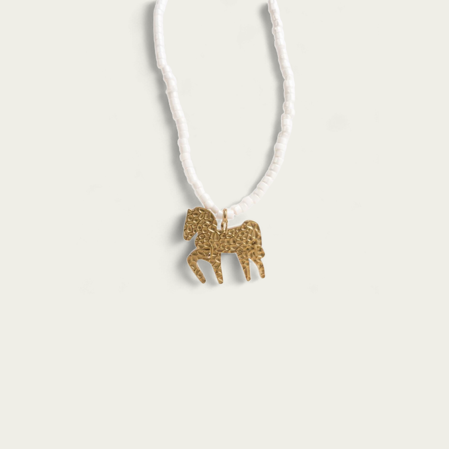 Gemstone Horse Necklace