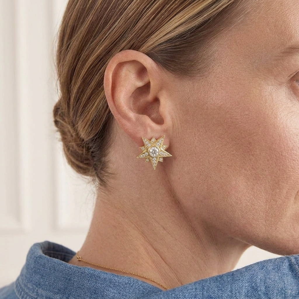 Gold Estrella Earrings