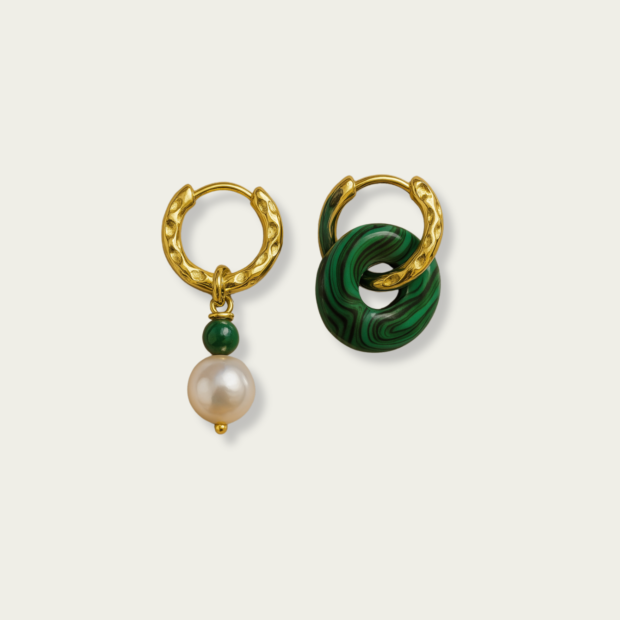 Malachite 925 earrings