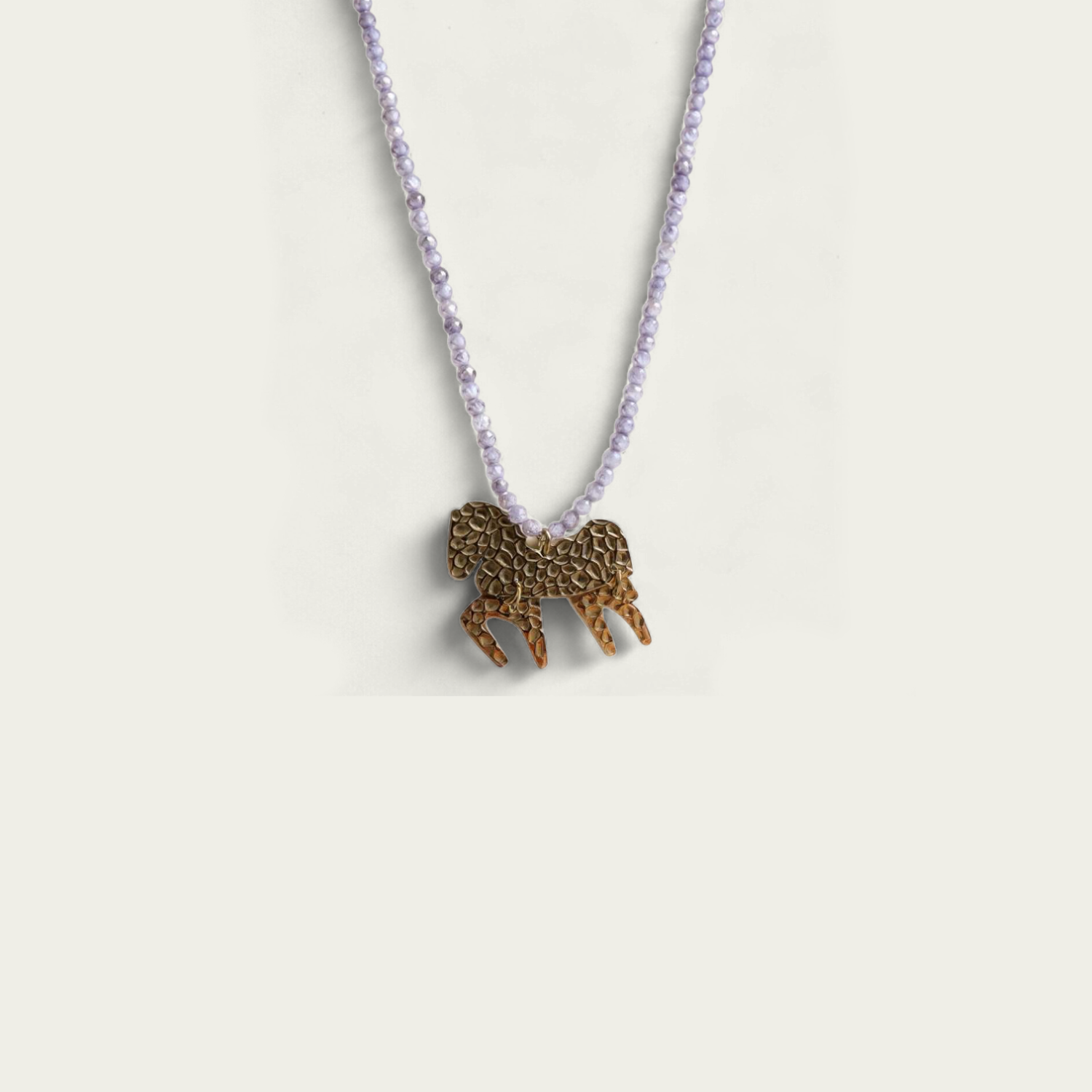 Gemstone Horse Necklace