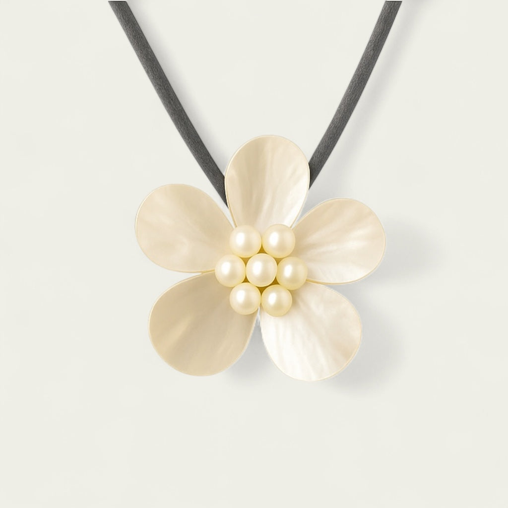 Massive Flower Pearl Necklace